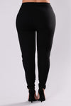 Plus Size City Girl High Waist Lace Up Pants