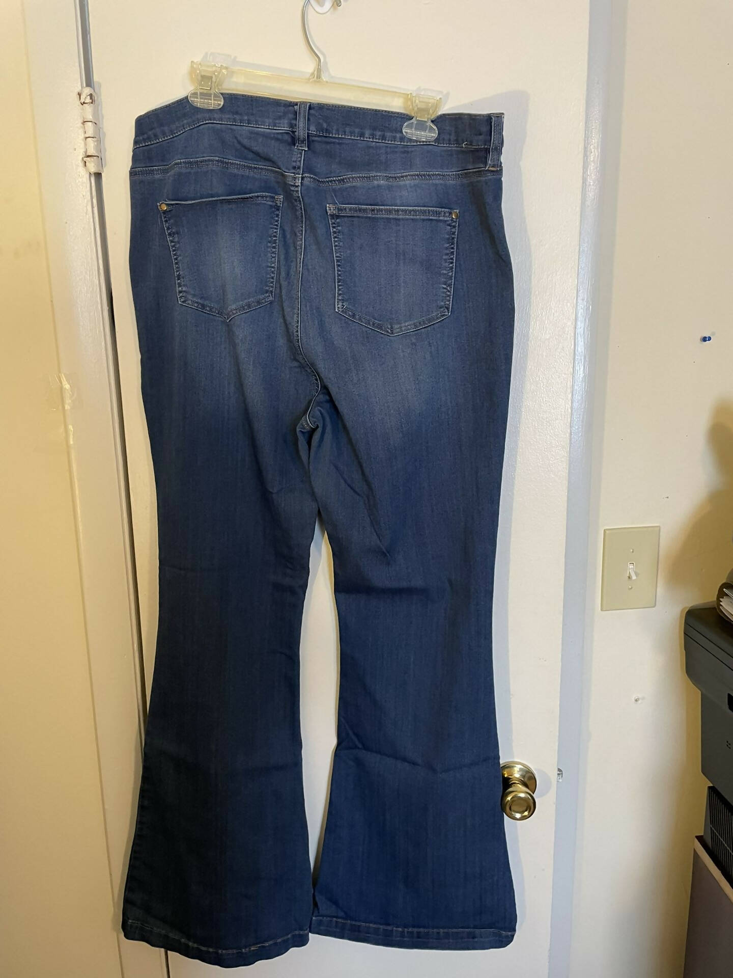 Wide Leg Button Fly Jeans