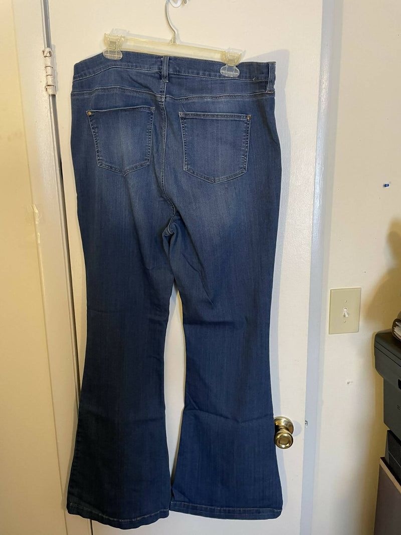 Wide Leg Button Fly Jeans